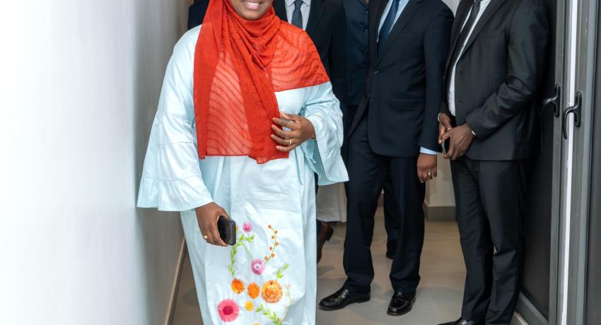 Visite du Ministre Abdourahmane Sarr au Personnel de l'UNAPPP Point E